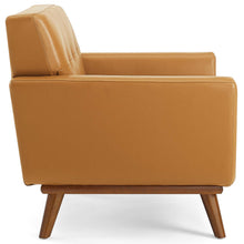 Load image into Gallery viewer, Engage Top-Grain Leather Living Room Lounge Accent Armchair by Modway
