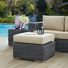 Load image into Gallery viewer, Summon Outdoor Patio Sunbrella¨ Ottoman by Modway
