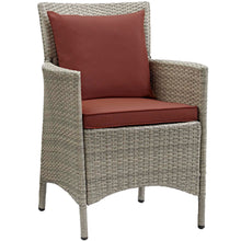 Load image into Gallery viewer, Conduit Outdoor Patio Wicker Rattan Dining Armchair Set of 2 by Modway
