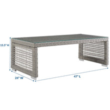 Load image into Gallery viewer, Aura Rattan Outdoor Patio Coffee Table by Modway
