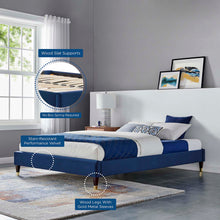 Load image into Gallery viewer, Harlow Performance Velvet Queen Platform Bed Frame by Modway
