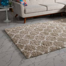 Load image into Gallery viewer, Solvea Moroccan Trellis 5x8 Shag Area Rug by Modway
