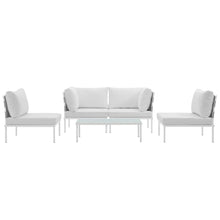 Load image into Gallery viewer, Harmony 5 Piece Outdoor Patio Aluminum Sectional Sofa Set by Modway
