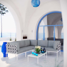 Load image into Gallery viewer, Harmony 6 Piece Outdoor Patio Aluminum Sectional Sofa Set by Modway
