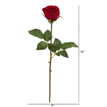 Load image into Gallery viewer, 20&quot; Rose Artificial Bud Flower (Set of 6)
