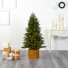 Load image into Gallery viewer, 5&#39; Manchester Fir Artificial Christmas Tree in Decorative Planter
