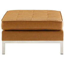 Load image into Gallery viewer, Loft Tufted Vegan Leather Ottoman by Modway
