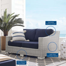 Load image into Gallery viewer, Conway Sunbrella¨ Outdoor Patio Wicker Rattan Loveseat by Modway
