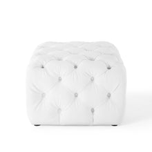 Load image into Gallery viewer, Amour Tufted Button Square Faux Leather Ottoman by Modway
