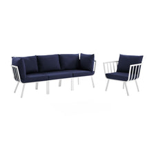 Load image into Gallery viewer, Riverside 4 Piece Outdoor Patio Aluminum Set by Modway
