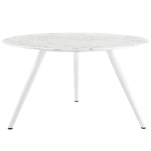 Load image into Gallery viewer, Lippa 54&quot; Round Faux Marble Dining Table with Tripod Base by Modway
