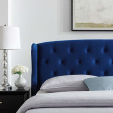 Load image into Gallery viewer, Penelope Tufted Wingback Performance Velvet Queen Platform Bed by Modway
