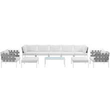 Load image into Gallery viewer, Harmony 10 Piece Outdoor Patio Aluminum Sectional Sofa Set by Modway
