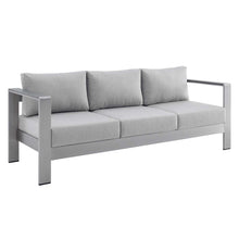 Load image into Gallery viewer, Shore 7 Piece Sunbrella¨ Fabric Outdoor Patio Aluminum Set by Modway
