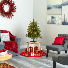 Load image into Gallery viewer, 3&#39; South Carolina Spruce Artificial Christmas Tree w/ 100 White Warm Light
