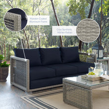 Load image into Gallery viewer, Aura Outdoor Patio Wicker Rattan Sofa by Modway
