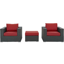 Load image into Gallery viewer, Sojourn 3 Piece Outdoor Patio Sunbrella¨ Sectional Set by Modway
