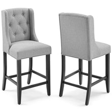 Load image into Gallery viewer, Baronet Upholstered Fabric Counter Bar Stool Set of 2 by Modway
