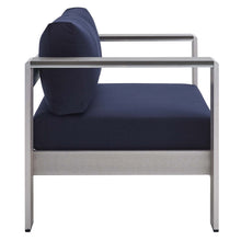 Load image into Gallery viewer, Shore 4 Piece Sunbrella¨ Fabric Outdoor Patio Aluminum Set by Modway
