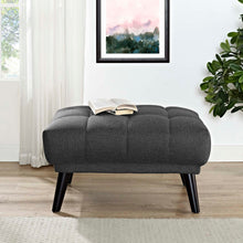 Load image into Gallery viewer, Bestow Upholstered Fabric Ottoman
