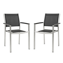Load image into Gallery viewer, Shore Outdoor Patio Aluminum Dining Chair Set of 2 by Modway
