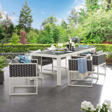 Load image into Gallery viewer, Stance 7 Piece Outdoor Patio Aluminum Dining Set by Modway
