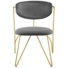 Load image into Gallery viewer, Prevail Gold Stainless Steel Dining and Accent Performance Velvet Chair by Modway
