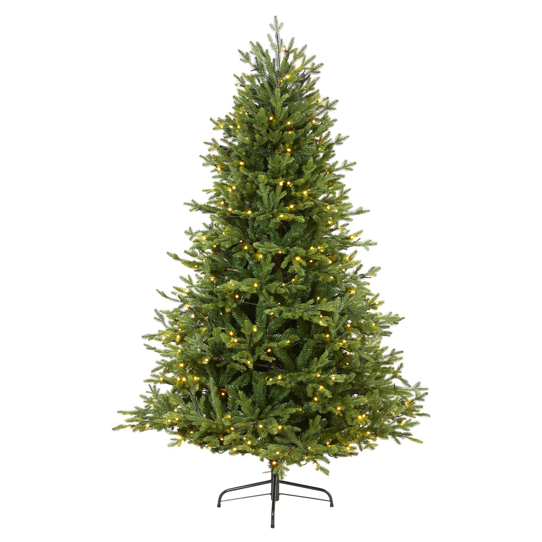 6' Wyoming Spruce Artificial Christmas Tree w/ 400 Clear LED Lights