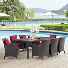 Load image into Gallery viewer, Convene 9 Piece Outdoor Patio Dining Set by Modway
