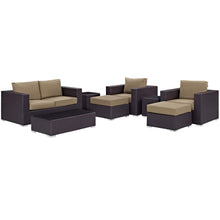 Load image into Gallery viewer, Convene 8 Piece Sofa Set in Espresso Mocha
