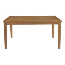 Load image into Gallery viewer, Marina 60&quot; Outdoor Patio Teak Dining Table by Modway
