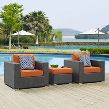Load image into Gallery viewer, Sojourn 3 Piece Outdoor Patio Sunbrella¨ Sectional Set by Modway
