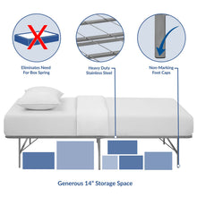 Load image into Gallery viewer, Horizon Stainless Steel Twin Bed Frame by Modway
