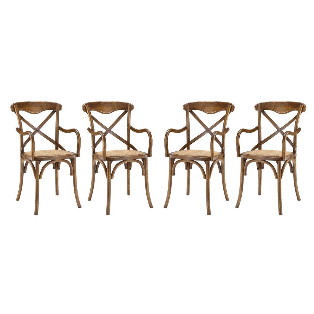 Gear Dining Armchair Set of 4 by Modway