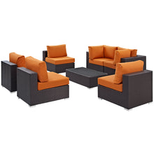 Load image into Gallery viewer, Convene 7 Piece Outdoor Patio Sectional Set by Modway
