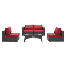 Load image into Gallery viewer, Convene 5 Piece Set Outdoor Patio with Fire Pit
