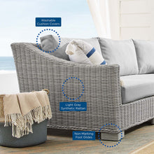 Load image into Gallery viewer, Conway 4-Piece Sunbrella¨ Outdoor Patio Wicker Rattan Furniture Set by Modway

