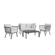 Load image into Gallery viewer, Riverside 5 Piece Outdoor Patio Aluminum Set by Modway
