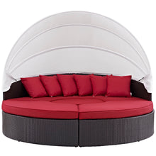 Load image into Gallery viewer, Convene Outdoor Patio Wicker Rattan Canopy Sectional Daybed by Modway
