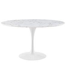 Load image into Gallery viewer, Lippa 54&quot; Round Faux Marble Dining Table by Modway
