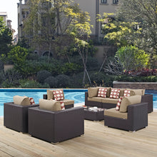 Load image into Gallery viewer, Convene 8 Piece Outdoor Patio Sectional Set by Modway
