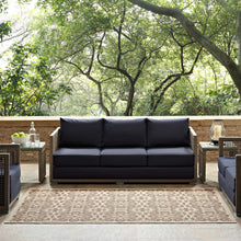 Load image into Gallery viewer, Ariana Vintage Floral Trellis Indoor and Outdoor 8x10 Area Rug by Modway
