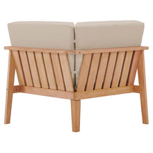 Load image into Gallery viewer, Sedona Outdoor Patio Eucalyptus Wood Sectional Sofa Corner Chair by Modway
