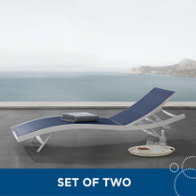 Load image into Gallery viewer, Glimpse Outdoor Patio Mesh Chaise Lounge Set of 2 by Modway
