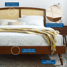 Load image into Gallery viewer, Sierra Cane and Wood King Platform Bed With Splayed Legs by Modway
