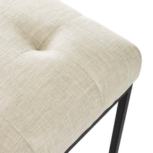 Load image into Gallery viewer, Privy Black Stainless Steel Upholstered Fabric Dining Chair by Modway
