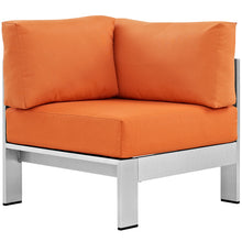 Load image into Gallery viewer, Shore Outdoor Patio Aluminum Corner Sofa by Modway
