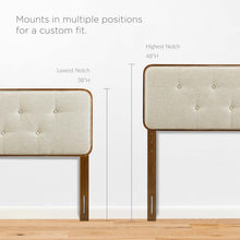 Load image into Gallery viewer, Collins Tufted Fabric and Wood Full Headboard by Modway
