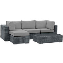 Load image into Gallery viewer, Summon 5 Piece Outdoor Patio Sunbrella¨ Sectional Set by Modway
