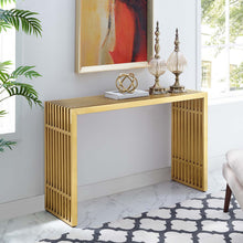 Load image into Gallery viewer, Gridiron Stainless Steel Console Table by Modway
